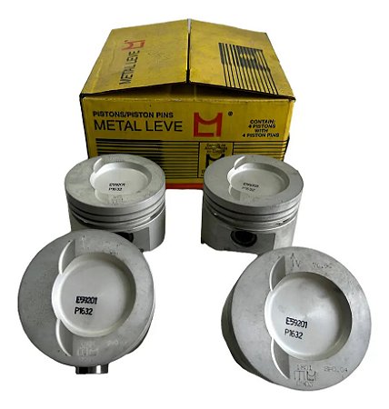 Kit Pistão Del Rey Metal Leve Original Cht 1.6 Álcool Std