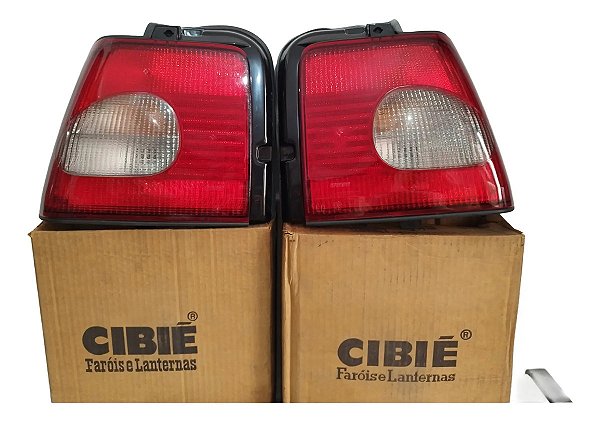 Par Lanterna Traseira Tempra 96/99 Original Cibié Logo Fiat Ambos Lados Original