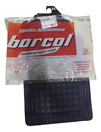 Jogo Tapete Borracha Original Borcol Interlagos Fiat 500 Preto