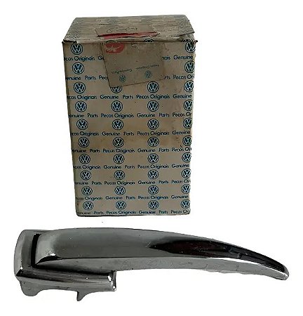 Maçaneta Externa Kombi Corujinha Até 1975 S/chave 113837206 Prateado Dianteira
