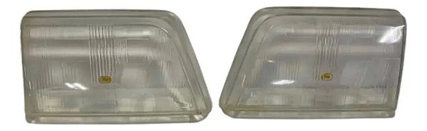 Par Vidro Lente Cibiê Farol Monza 82 / 87 Biiodo C/cavalinho