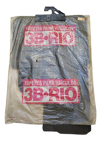 Jogo Tapete Borracha Fiat Tipo 3b Rio Original Época Preto