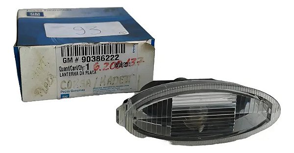 Luz De Placa 90386222 P/ Chevrolet Celta Classic Corsa Kadet