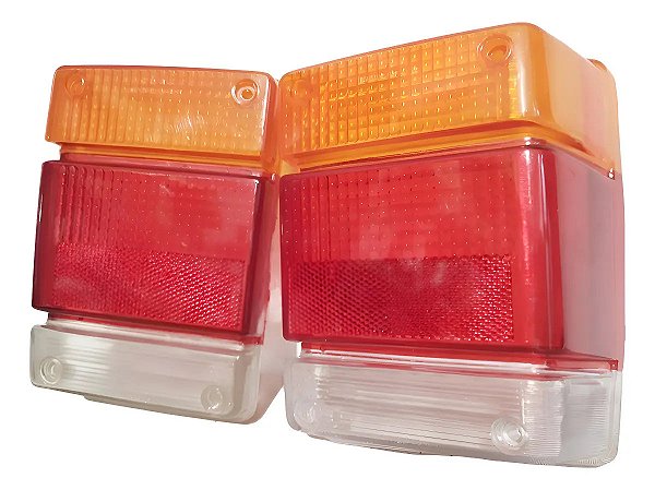 Par Lente Lanterna Traseira Chevy Marajó Original Cibié Novo Tricolor