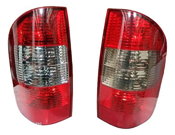 Par Lanterna Traseira Gm S10 2001 Até 2008 Cibié Original  Esquerdo Bicolor Fumê Original