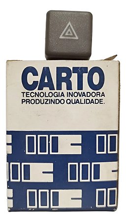 Botão Pisca Alerta Emergencia Uno Premio Marrom Original Marrom