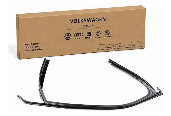 Canaleta Vidro Porta Diant. Esq. T-cross Original Vw Preto