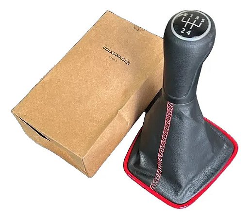 Manopla Câmbio Fox Spacefox 2010 A 2014 Original Vw Completa Preto