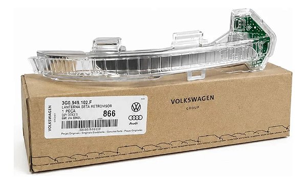 Pisca Retrovisor Direito Passat B8 Original Vw Led 14/23 Cristal