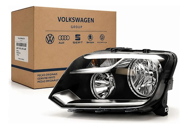 Farol Esquerdo Amarok 2017/2022 Máscara Negra Original Vw Esquerdo/motorista
