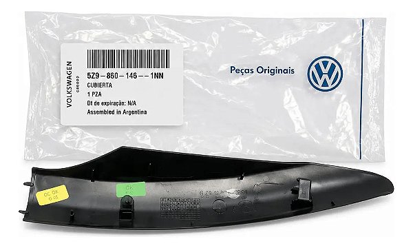 Acabamento Rack De Teto Spacefox 06/10 Dianteiro Direito Vw Preto