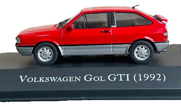Miniatura Volkswagen Gol Gti 1992 Escala 1:43 Vermelho