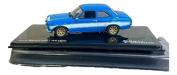 Miniatura Ford Escort Mk1 Rs1600 Escala 1:43 Velozes Azul