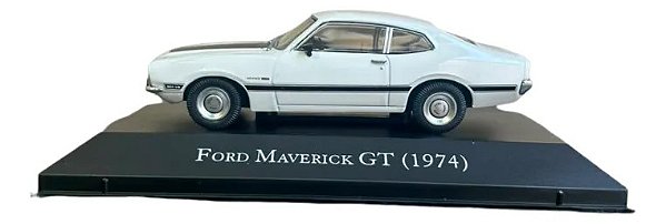 Miniatura Ford Maverick Gt 1974 Escala 1:43 Coleção Branco