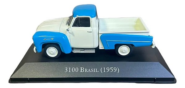 Miniatura Chevrolet 3100 Brasil 1959 Picape Escala 1:43 Azul