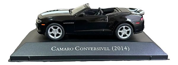 Miniatura Chevrolet Camaro Conversível 2014 Escala 1:43 Preto