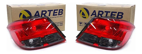 Lanterna Traseira Gm Onix 2012 A 2019 Original Arteb Fumê Ambos Lados Original