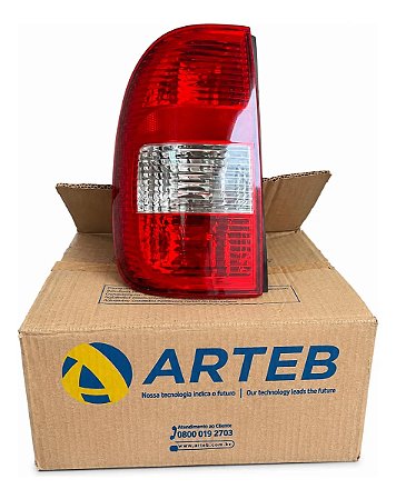 Lanterna Traseira Saveiro G3 2002/2003 Original Arteb Nova Esquerdo/motorista Bicolor