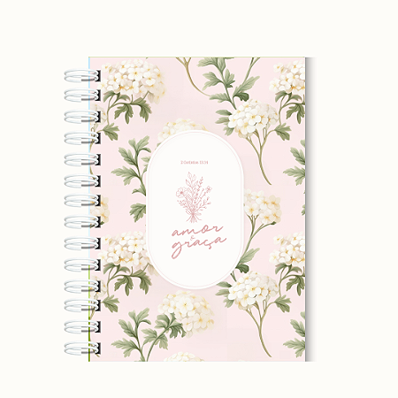 Caderno Floral Amor & Graça