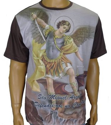 CAMISETA SÃO MIGUEL MARROM