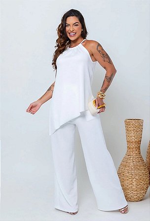 Conjunto Elegance Assimetrica Alças finas