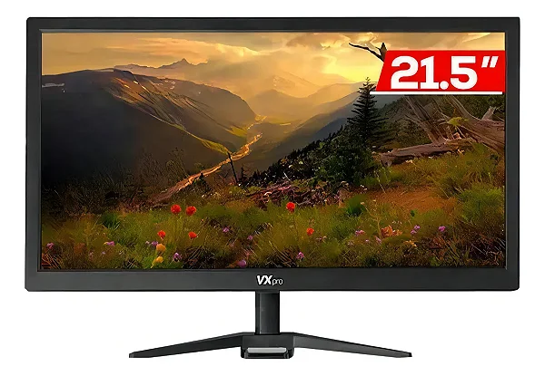 Monitor VXpro 21.5" LED Full HD 1920x1080 HDMI VGA Preto