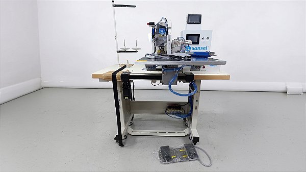 Unidade de costura automatizada para aplicar botão em camisetas polos SA-DS-LS-T1903/290B