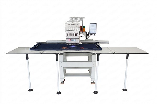 Bordadeira industrial de 1 cabeça e 15 agulhas, campo expandido de 50 x 120 cm - SFW-1501C