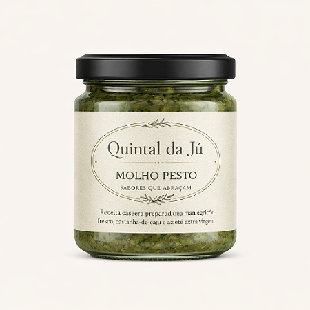 Molho Pesto Artesanal | Quintal da Jú