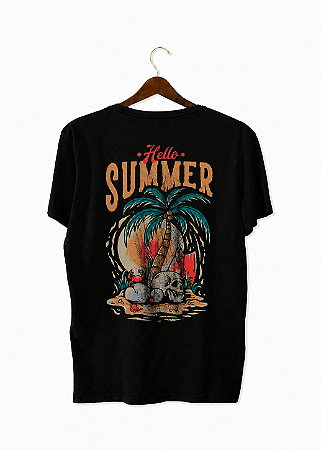Camiseta Masculina de Algodão com Estampa - Summer