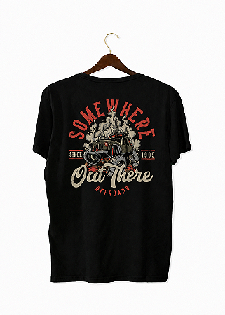 Camiseta Masculina de Algodão com Estampa - Offroads