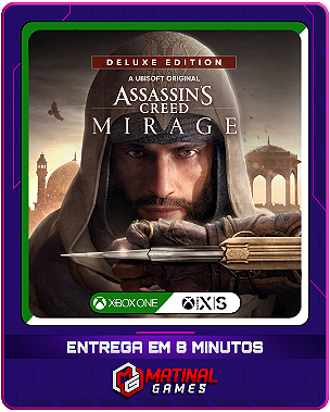 ASSASSINS CREED MIRAGE DELUXE - XBOX ONE - MÍDIA DIGITAL