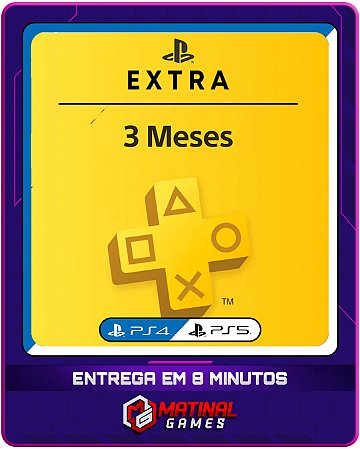 PSN EXTRA 3 MESES- PS5 - MÍDIA DIGITAL