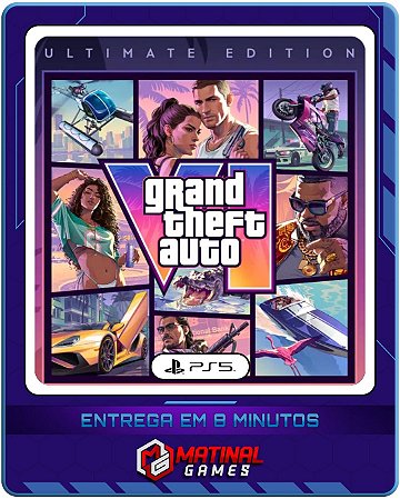 GRAND THEFT AUTO (GTA) 6 ULTIMATE EDITION - (PRÉ-VENDA) - PS5 - MIDIA DIGITAL