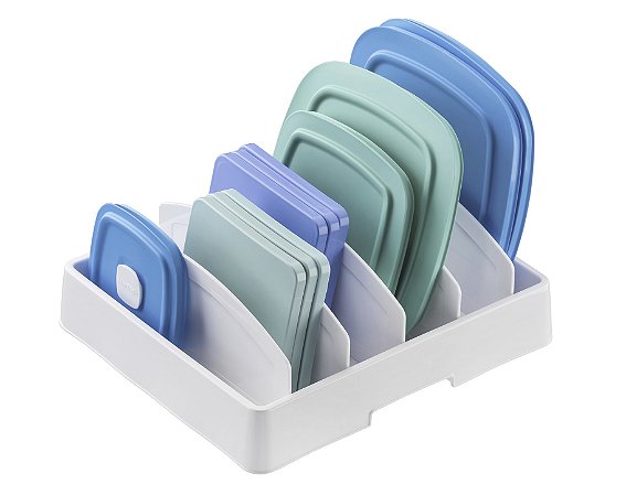 Organizador de Tampas de Potes - Branco