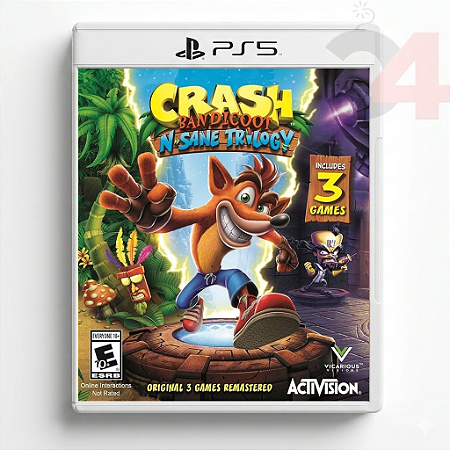 Crash Bandicoot N. Sane Trilogy PS5 Mídia Digital