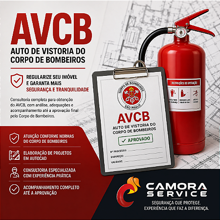 AVCB - Regularização e Aprovação no Corpo de Bombeiros