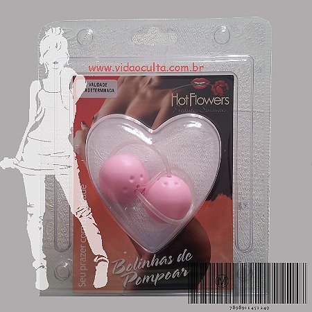 Bolinhas de Pompoar - Rosa (2 bolas médias)