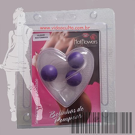 Bolinhas de Pompoar (com 3 unidades - Violeta)