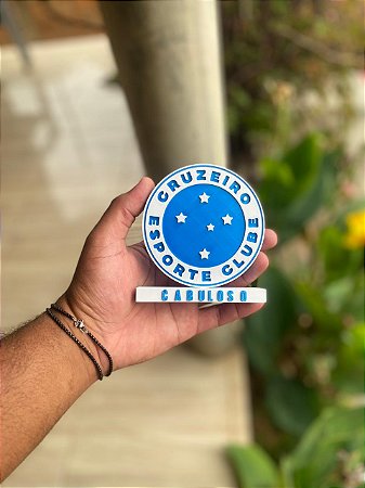 Estátua decorativa escudo CRUZEIRO