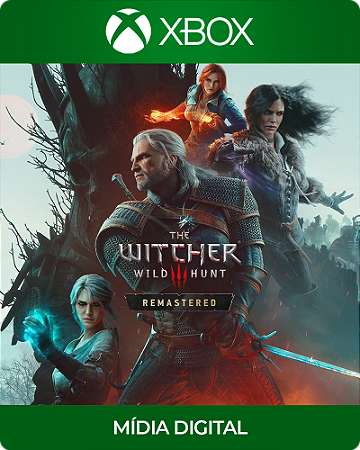THE WITCHER 3: WILD HUNT + 1 JOGO BRINDE — REMASTERED – Xbox Series X|S – Mídia Digital