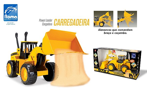 Trator Still Carregadeira Roma Brinquedos | Pá Carregadeira Infantil