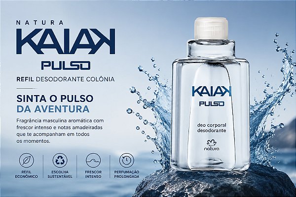 Refil Desodorante Colônia Masculino Natura Kaiak Pulso 100ml