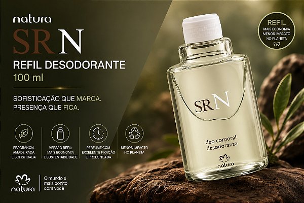 Refil Desodorante Colônia Masculino Natura Sr N 100ml