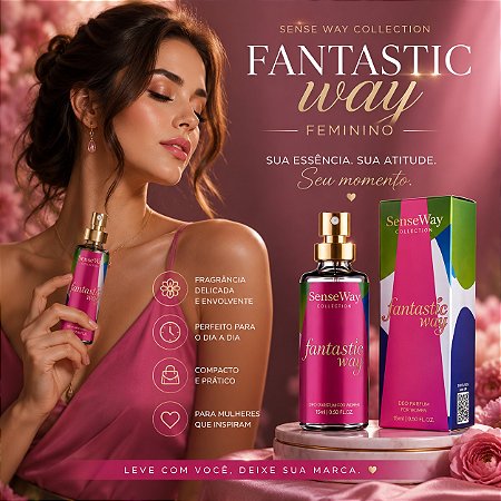 Perfume Fantastic Way Sense Way Feminino 15ml – Elegância e Encanto
