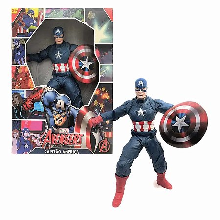 Boneco Capitão América Revolution Articulado - Mimo Toys