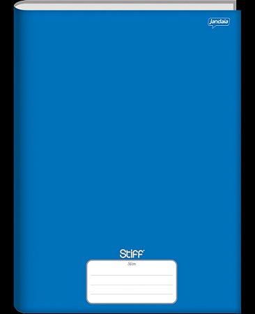 CADERNO BROCHURA 1/4 AZUL 96 FOLHAS   STIFF SLIM