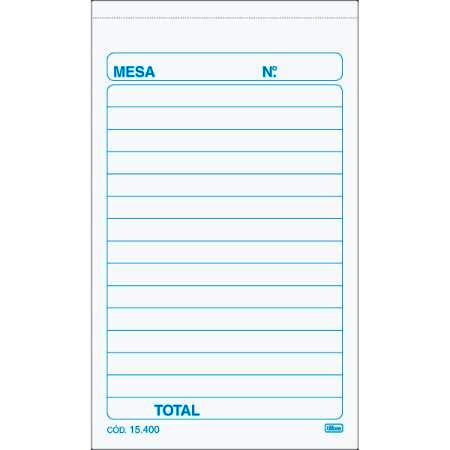 PEDIDO DE MESA 2 VIAS TILIBRA