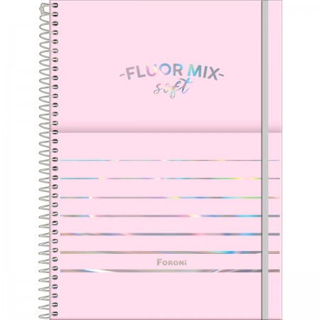 CADERNO 1 MATÉRIA 80FLS FLUOR MIX SOFT FSC