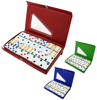 DOMINO TIPOP OSSO 50X25X7MM PONTO COLORIDO